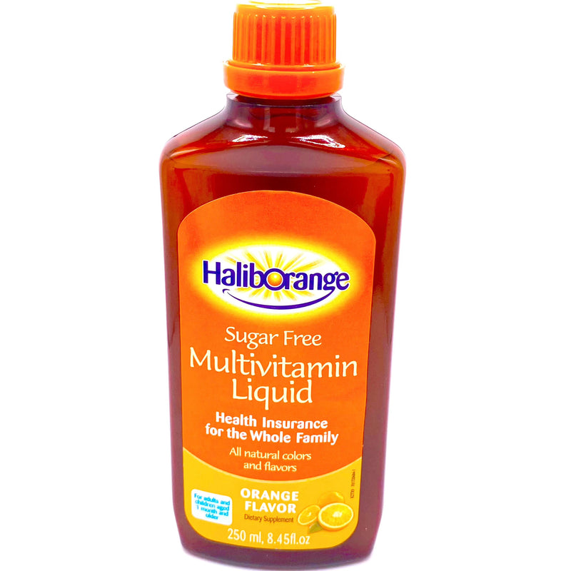 Haliborange Multivitamin Liquid 8oz - Good For Bones, Teeth, Memory, & Prebiotic Aid