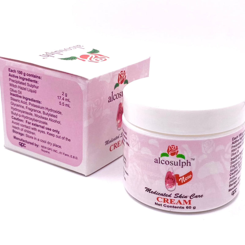 Alcosulph Cream 60g - For Lotta, Acne, Pimples & Blackheads