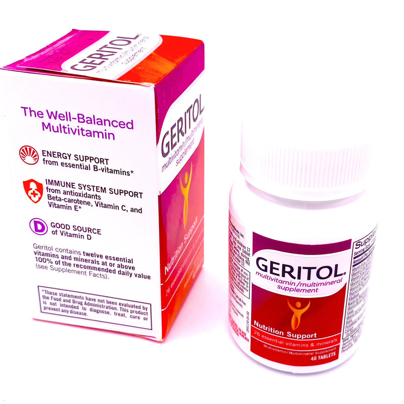 Geritol Capsules - Boosts Energy, Helps Overall Wellness & Nutritional Support [40 Count]