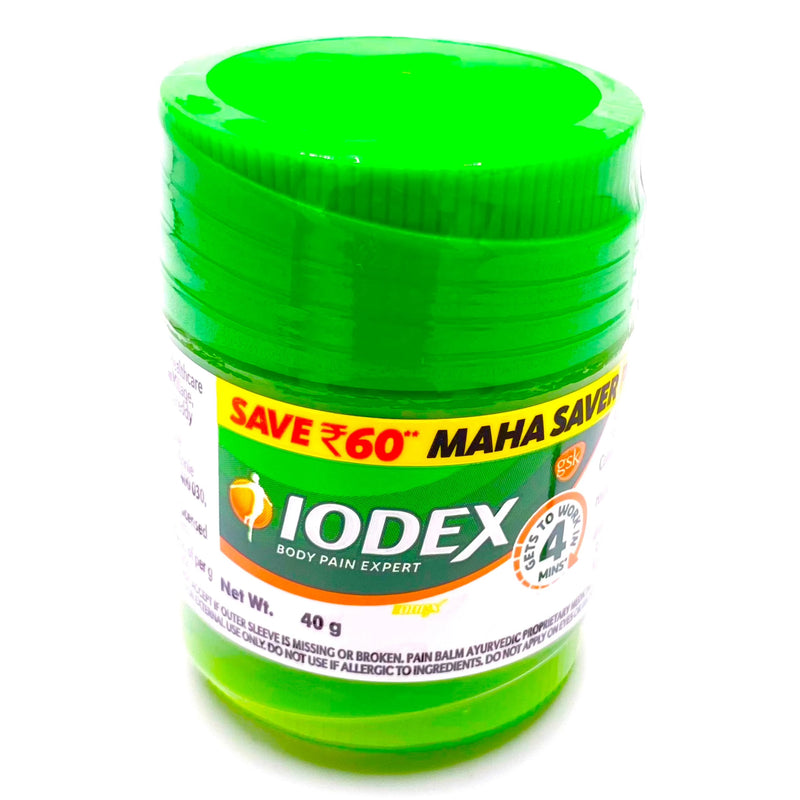 Iodex Rub 40g - Relieves Pains, Sprains & Aches