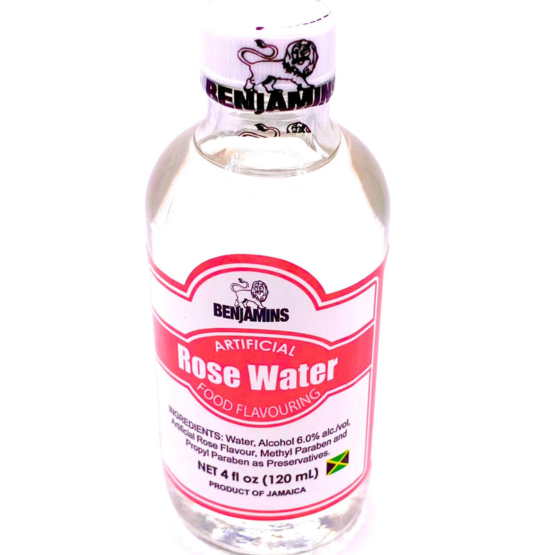 Rose Water Flavoring 120ml - Enhances Flavor, Adds Fragrance, Health Benefits