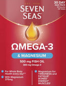 Seven Seas Omega-3 & Magnesium Duo Pack (30 Capsules + 30 Tablets)