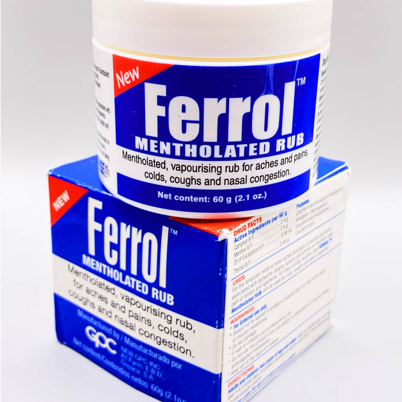 Ferrol Rub - Cough & Cold Relief, Muscle & Joint Pain Aid - [60g]