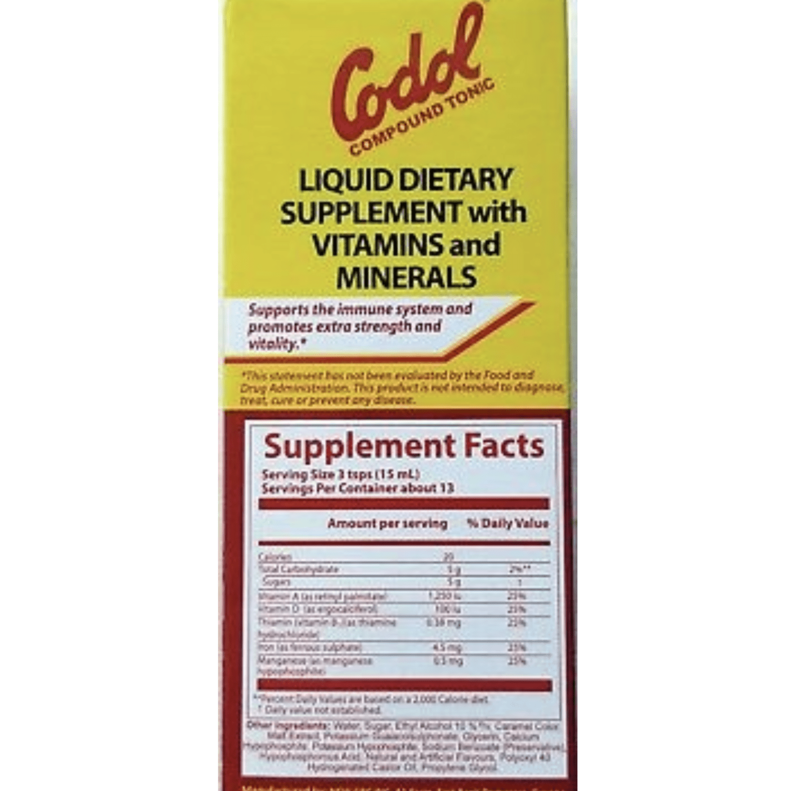 Codol Compound 200ml - Body Build-Up Tonic